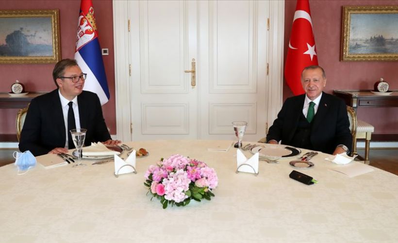 Cumhurbaşkanı Erdoğan, Sırbistan Cumhurbaşkanı Aleksandar Vucic'i kabul etti
