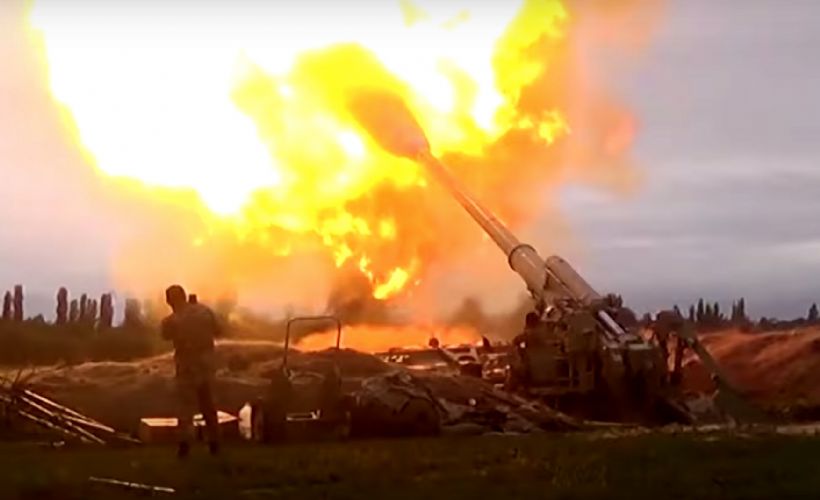 Ermenistan ordusu Türk gazetecilerin bulunduğu bölgeyi bombaladı