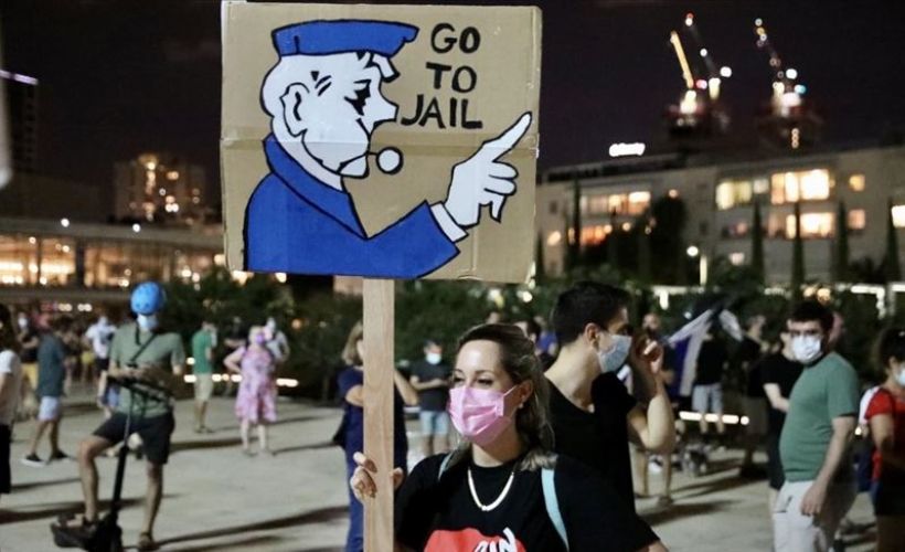 İsrail'de Netanyahu'nun istifası talebiyle gösteriler sürüyor