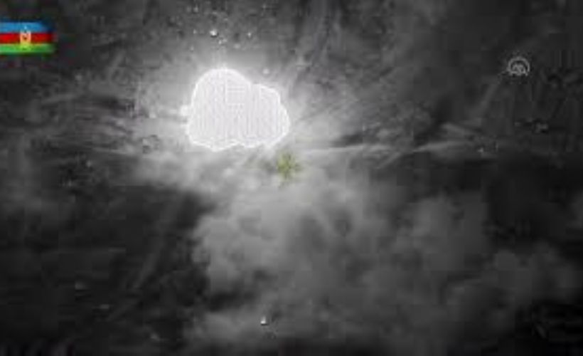 Azerbaycan ordusu'nun, Ermenistan ordusunun askeri araçlarını vurma anı