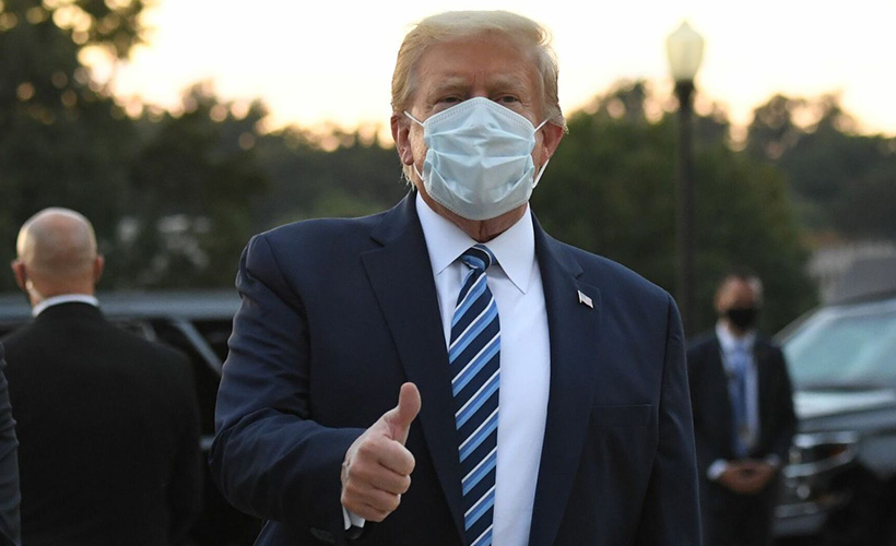 Hastaneden çıkan Trump'tan ilk açıklama