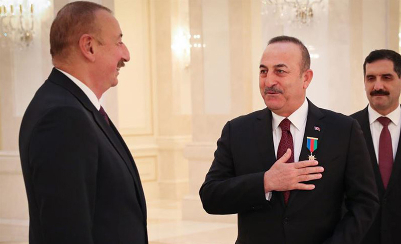 Aliyev, Bakan Çavuşoğlu'nu kabul etti
