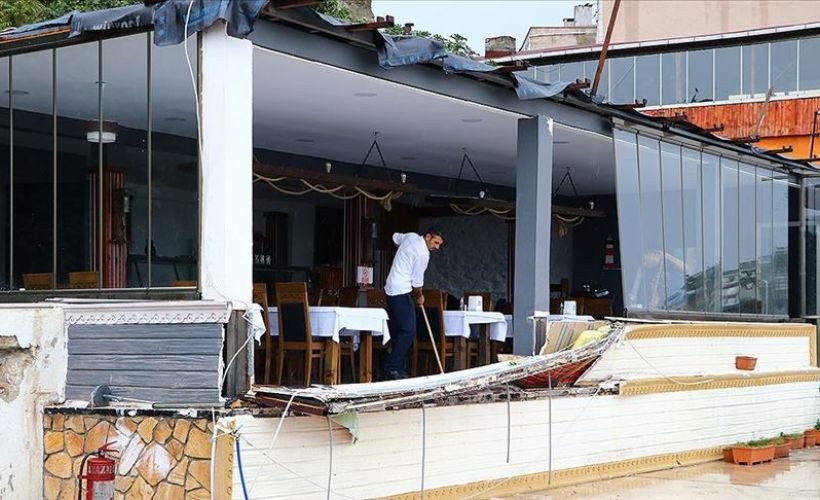 Tekirdağ'da hortum etkili oldu