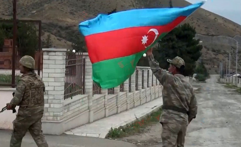 Cebrail’de artık Azerbaycan bayrağı dalgalanıyor