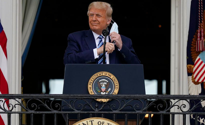 Trump’tan, Beyaz Saray’da 'balkon' konuşması