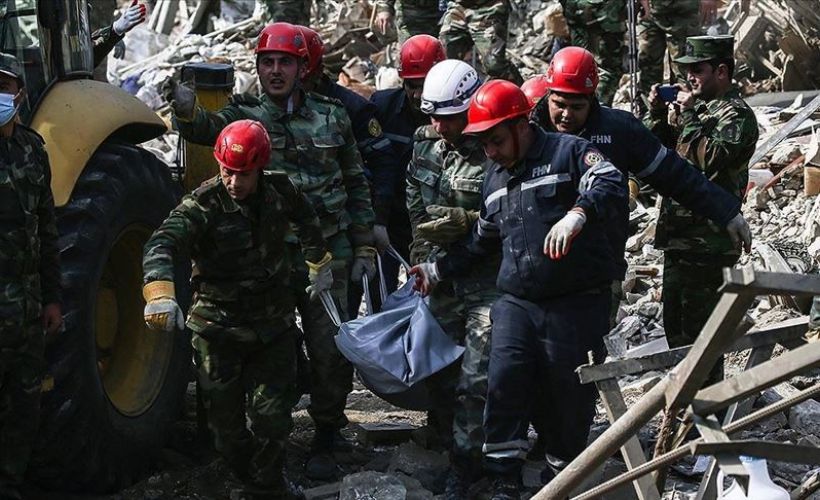 Ermenistan'ın Gence'deki sivilleri ‘orta menzili balistik füze Elbrus’ ile vurduğu belirlendi