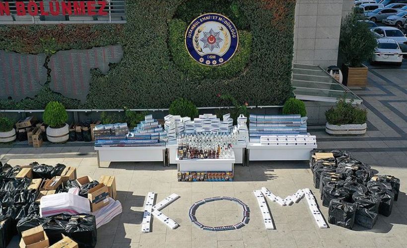 İstanbul'da binlerce litre sahte içki ele geçirildi