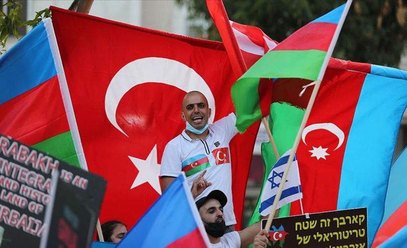 İsrail’deki Azerbaycanlı Yahudiler Ermenistan protesto etti