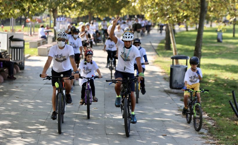 Küçükçekmece'de pedallar, nesli tükenmekte olan kuşlar için çevrildi