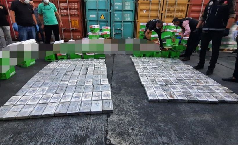 Mersin Uluslararası Limanı'nda 220 kilogram kokain ele geçirildi