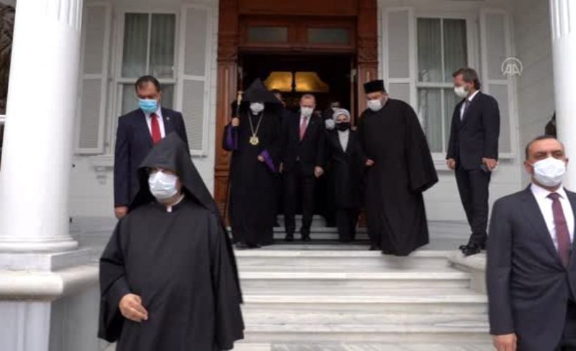 Cumhurbaşkanı Erdoğan, Markar Esayan'ın Kumkapı Meryem Ana Patriklik Kilisesi'ndeki cenaze törenine katıldı