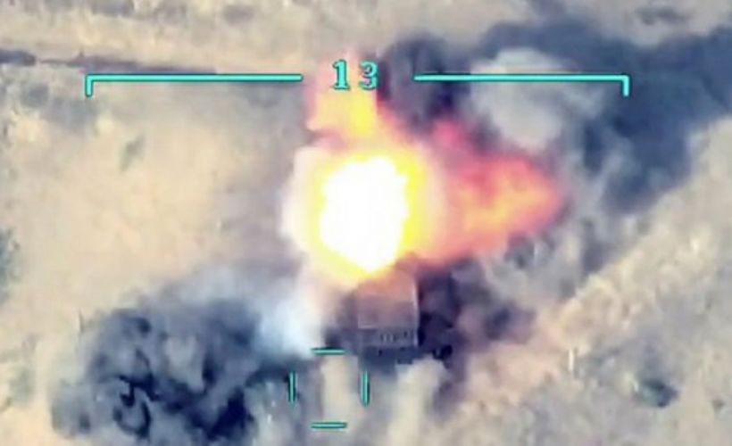 Ermenistan ordusuna ait hedeflerin imha anı