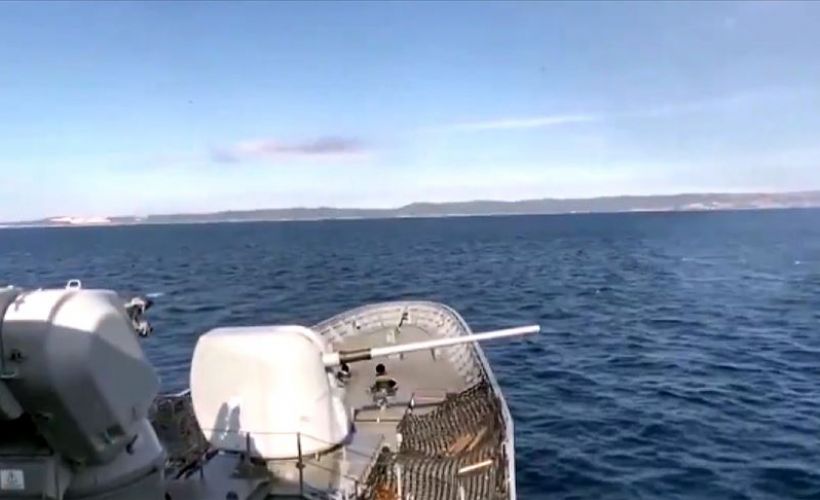 Saros Körfezi'nde atışlı fiili silah eğitimi yapıldı