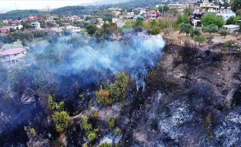 Hatay'daki orman yangınına müdahale sürüyor