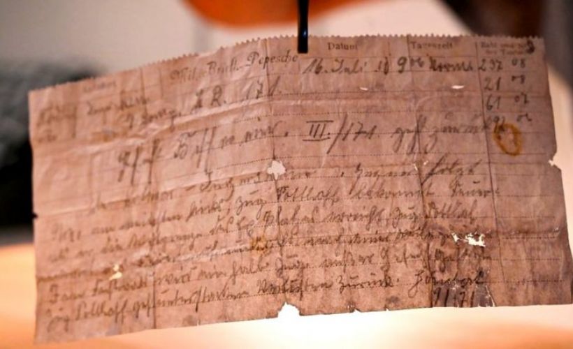 Güvercinle gönderilmiş 100 yıllık mesaj bulundu