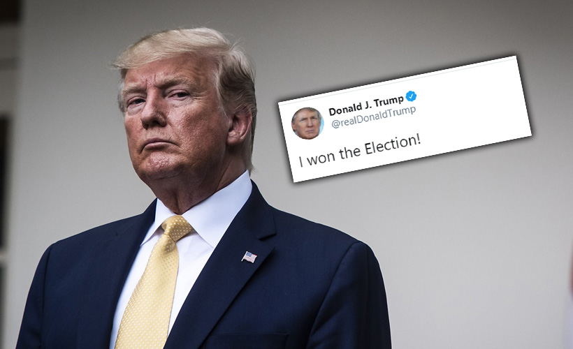 Trump Twitter’dan paylaştı: 'Seçimi ben kazandım'