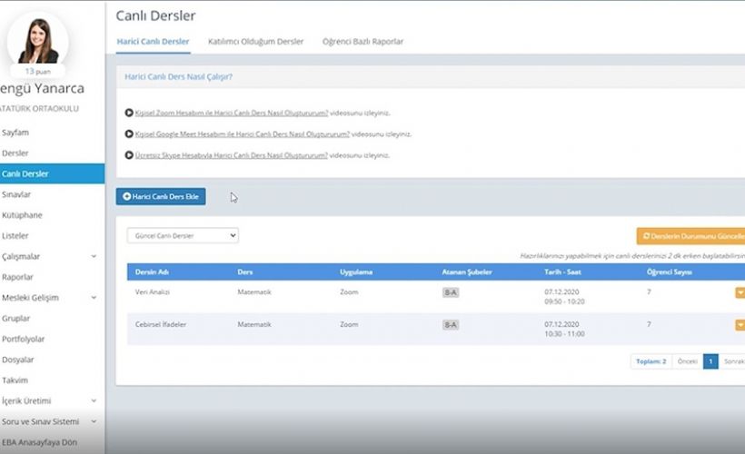 MEB'den canlı derslerde muhtemel siber saldırılara karşı önlem videosu