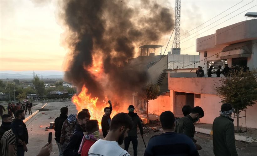 Irak'ın Süleymaniye kentinde hükümet karşıtı gösteri