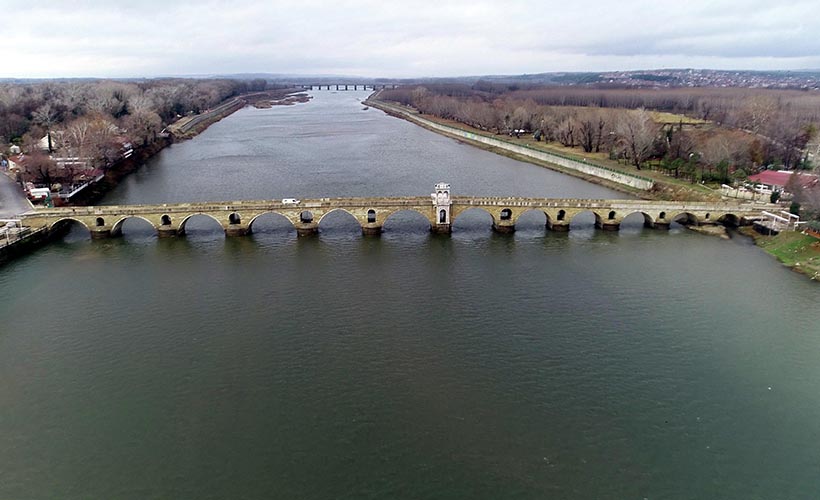 Yağmurla birlikte Edirne'de nehirlerin debileri, 3 kat artı
