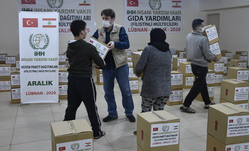 Türk STK'ların Lübnan'daki Filistinli mültecilere yardımları sürüyor