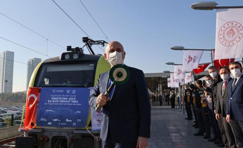 İstanbul'dan törenle uğurlanan ilk ihracat treni Çin'e ulaştı