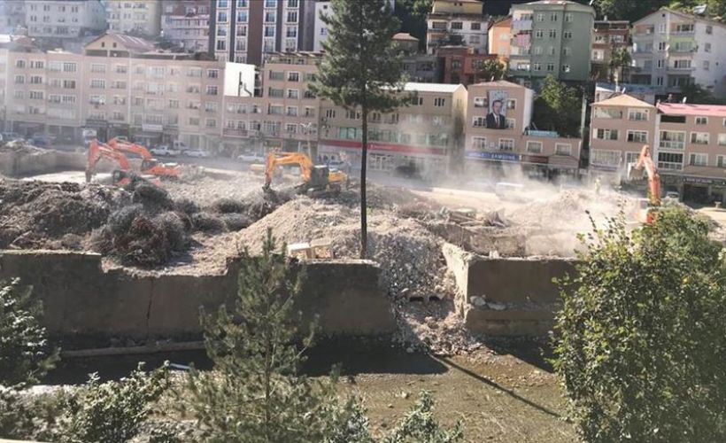 Sel felaketinde zarar gören Dereli'de yeni temeller atılıyor