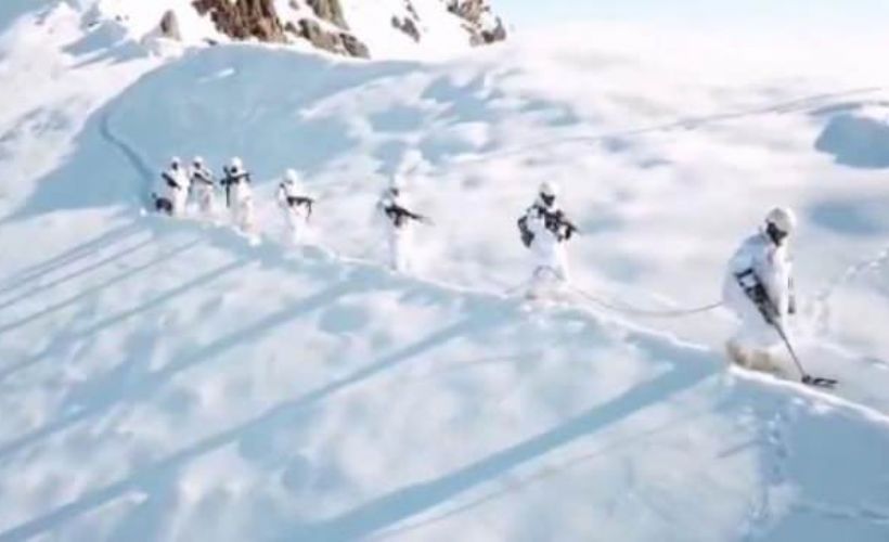 MSB, Irak'ın kuzeyindeki Hakurk’ta görev yapan Mehmetçiğin görüntülerini paylaştı