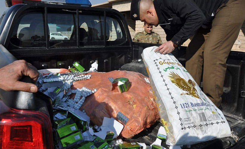 Kerkük'te 111 bin 600 uyuşturucu hap ele geçirildi