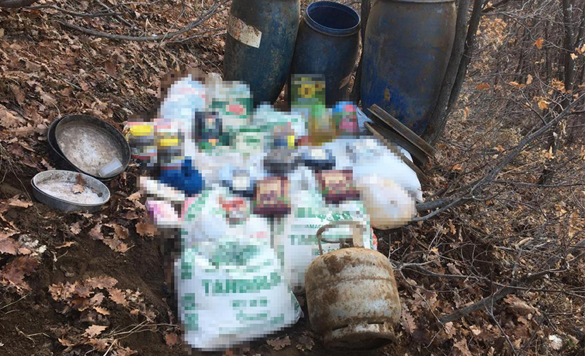 Bitlis'te 630 kilogram amonyum nitrat ele geçirildi