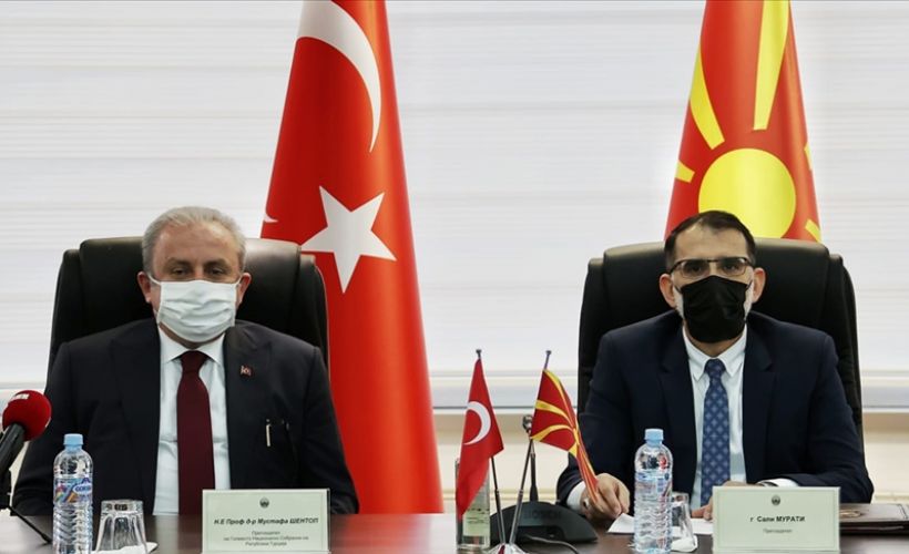 TBMM Başkanı Şentop Kuzey Makedonya'da temaslarda bulundu