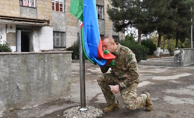 Azerbaycan Cumhurbaşkanı Aliyev işgalden kurtarılan Gubadlı'yı ziyaret etti