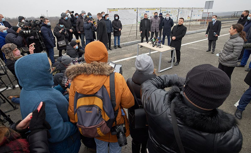Zelenskiy, Türk şirketinin inşa ettiği köprüyü açtı