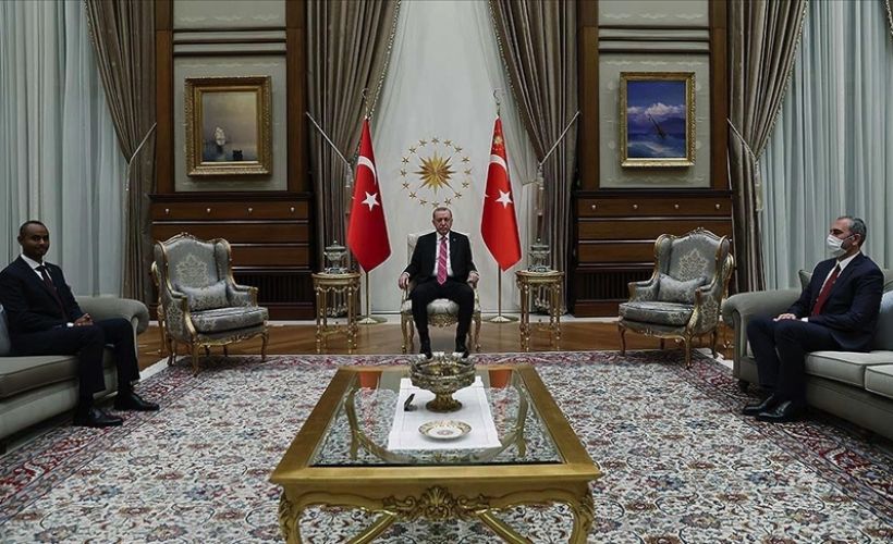 Cumhurbaşkanı Erdoğan Somali Adalet Bakanı Nur'u kabul etti