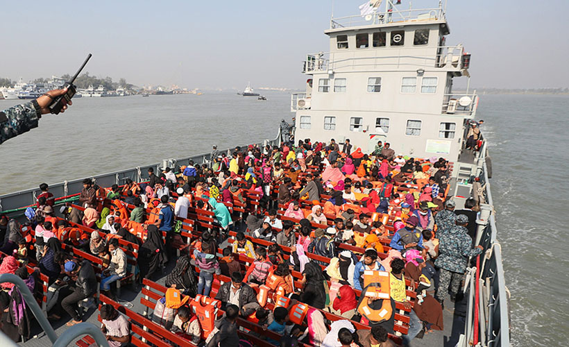 'Arakanlı Müslümanlar, Bhasan Char Adası'na zorla gönderildi'