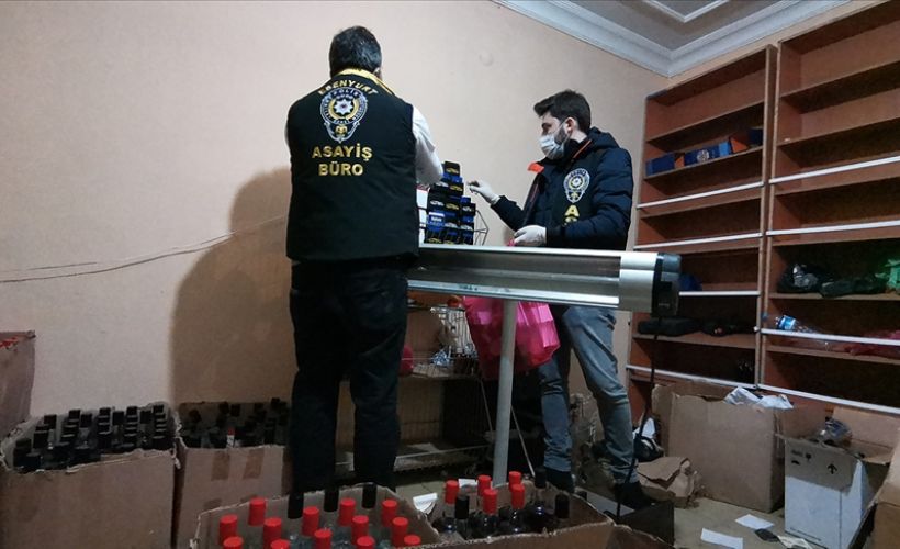Esenyurt'ta kaçak alkol imalathanesine operasyon