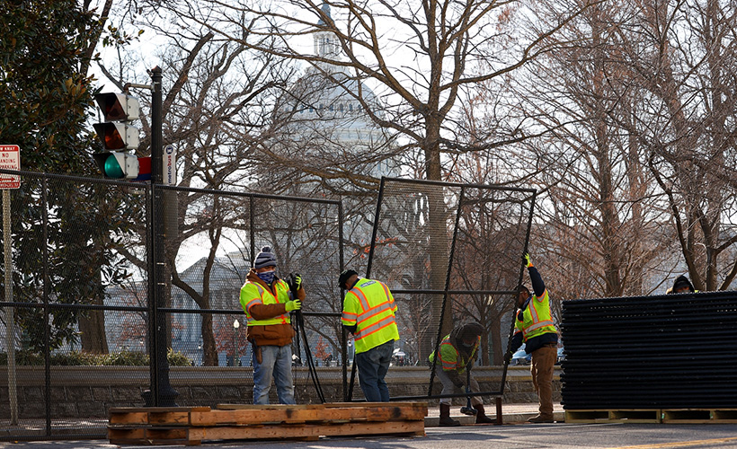 ABD ordusu Kongrenin etrafına 2 metrelik barikat kurdu