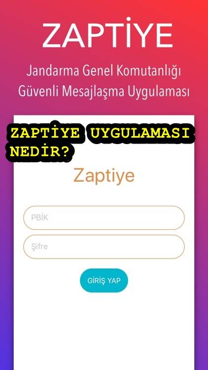 Zaptiye nedir? Jandarma mesajlaşma uygulamasına nasıl giriş yapılır?