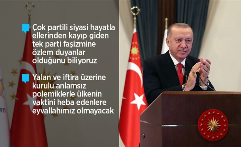 Cumhurbaşkanı Erdoğan: Milletten demokrasinin kurallarıyla alamadıkları yetkinin gaspla takdimini bekleyenler çok bekler