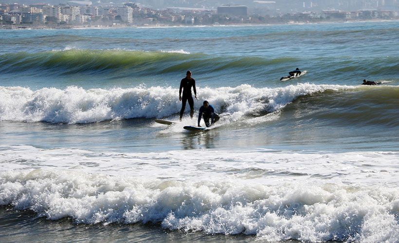 Alanya'da sörf keyfi
