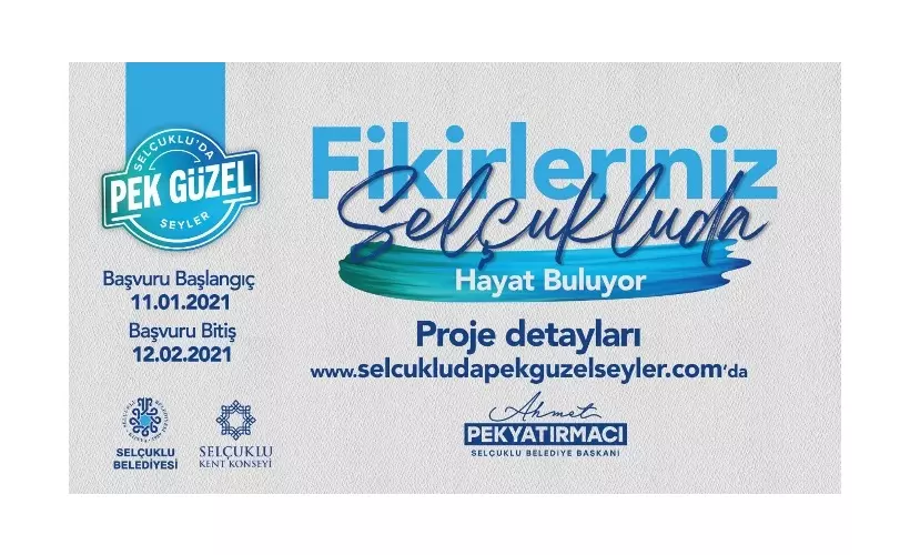 Selçuklu Belediyesi fikir destek programına son başvuru 12 Şubat