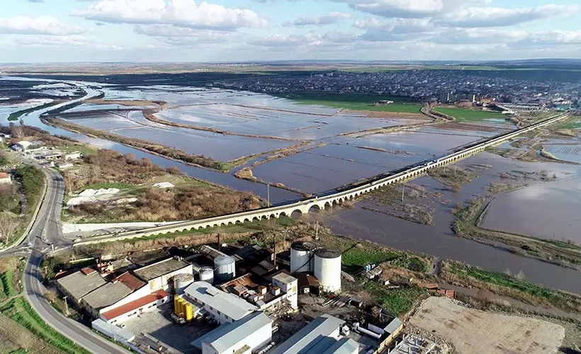 Ergene Nehri'nde taşkın riski