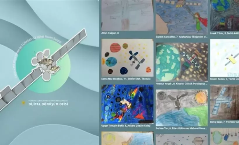 'Türksat 5A'nın Yolculuğu' dijital sergisi ünlü ressamların gözünden yorumlandı