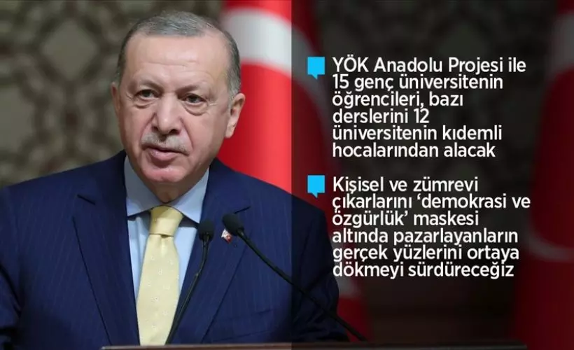 Cumhurbaşkanı Erdoğan: Üniversitelerimiz farklı değerler üretir hale gelerek birbirinin kopyası olmaktan çıkmıştır