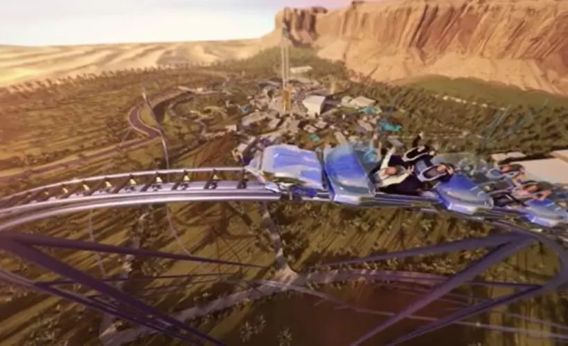 Dünyanın en hızlı ve uzun lunapark hız treni Suudi Arabistan'da açılacak
