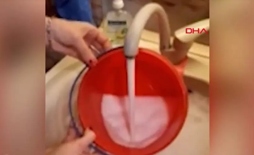 Musluklardan deterjan aktı, Ukraynalılar şoke oldu