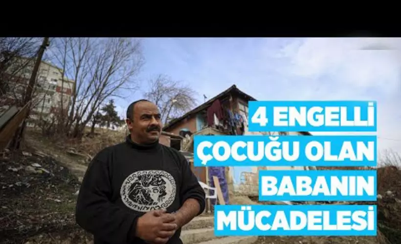 Kağıt toplayıcısı baba 4 engelli çocuğuna bakmak için mücadele veriyor