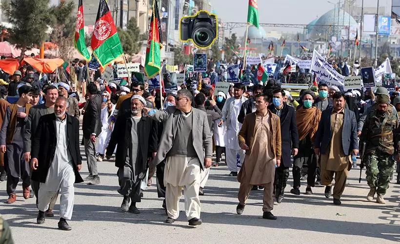 Afganistan Türkmenleri sokaklara döküldü