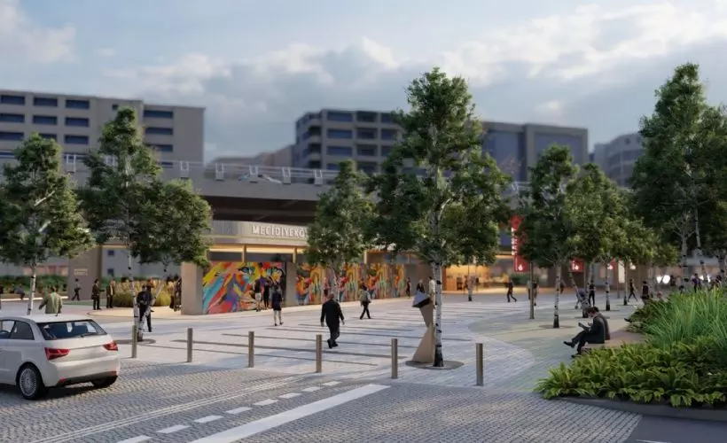 Mecidiyeköy meydanı yenileniyor