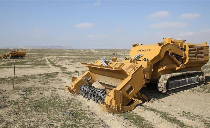 Türk üretimi mayın temizleme aracı MEMATT Azerbaycan'da tüm testleri geçti