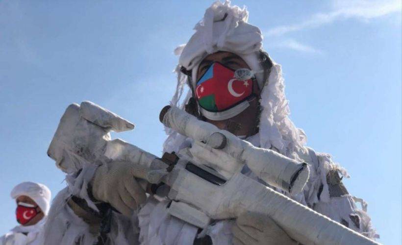 TSK ile Azerbaycan Silahlı Kuvvetleri'nin ortak tatbikatından görüntüler